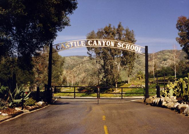 Castile Canyon Scientology School, entrance gate